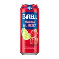 Birell 0,0 % radler nealkoholický malina-limetka 500 ml