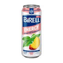 Birell 0,0 % Energy radler nealkoholický zel.čaj-broskyňa 500 ml