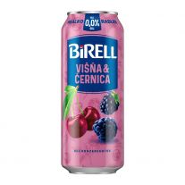 Birell 0,0 % radler nealkoholický višňa-černica 500 ml