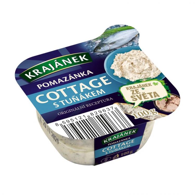 Krajánek pomazánka cottage a tuniak 100g