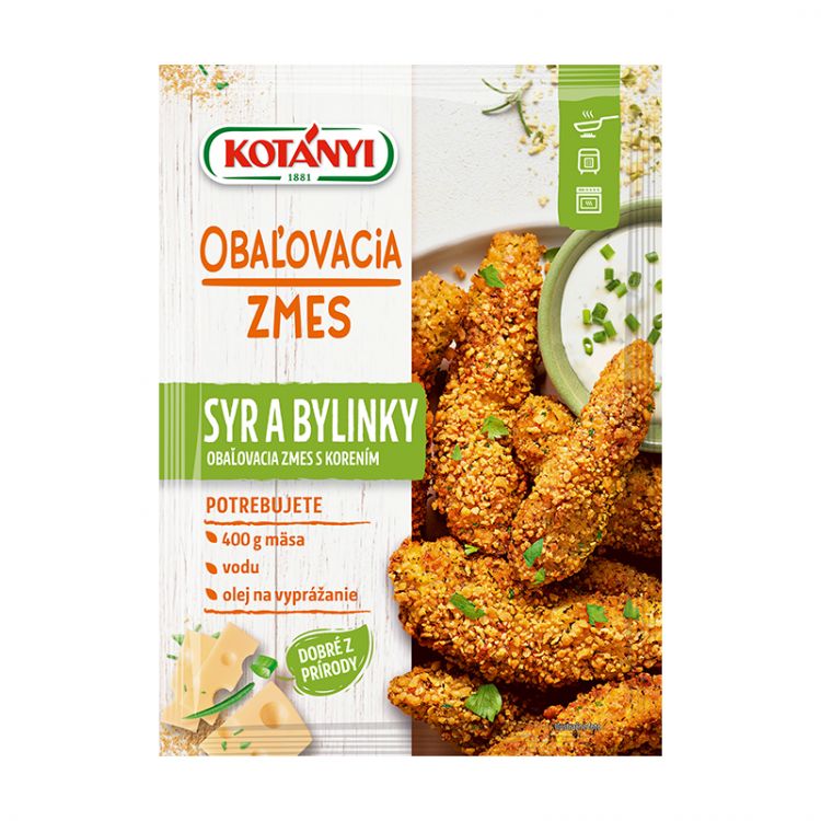 Kotányi Obaľovacia zmes s korením Syr a Bylinky 70g