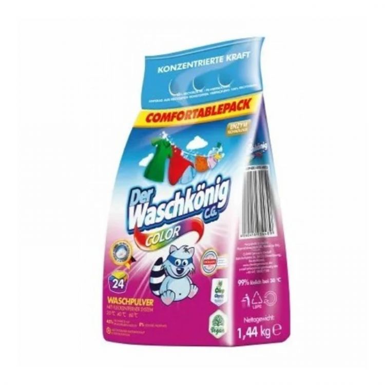 Waschkonig Prací prášok Color 1,44kg 24PD
