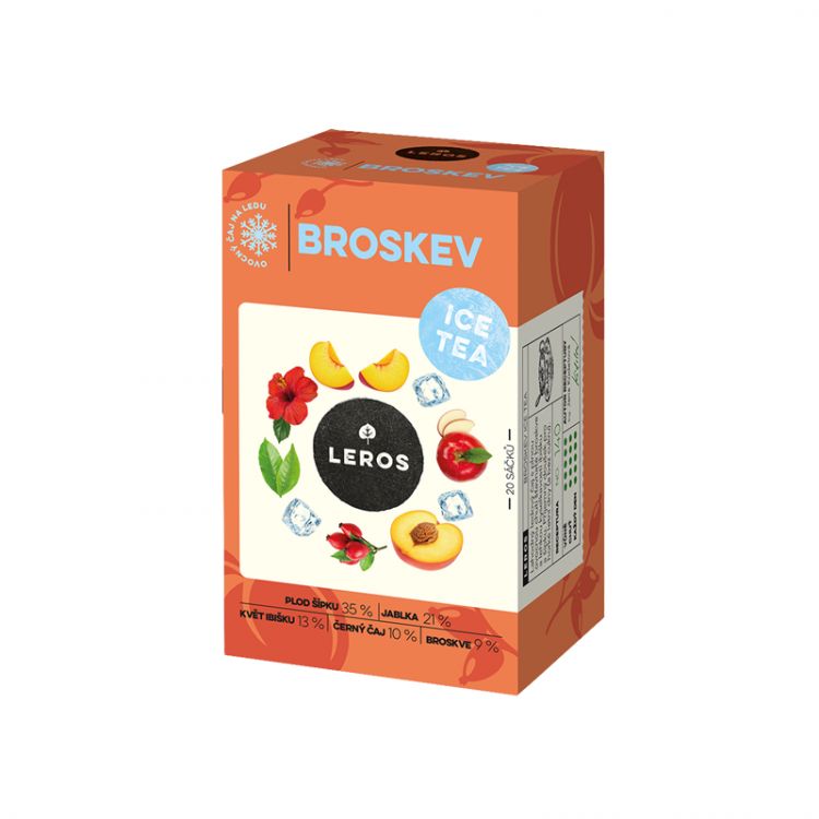 Leros Čajová chvíľka Broskyňa Ice Tea 20x2,2g