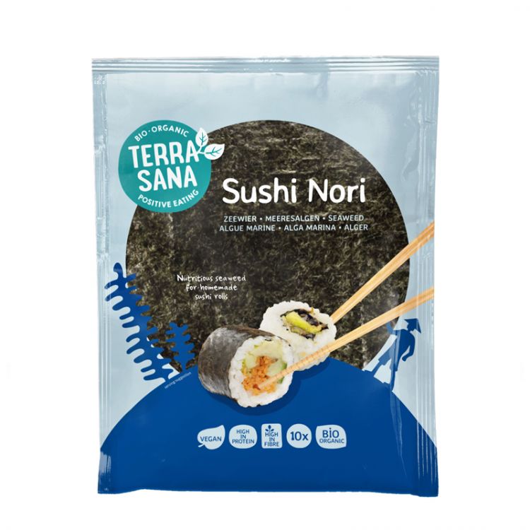 Terrasana Sushi Nori plátky BIO (10ks) 25 g