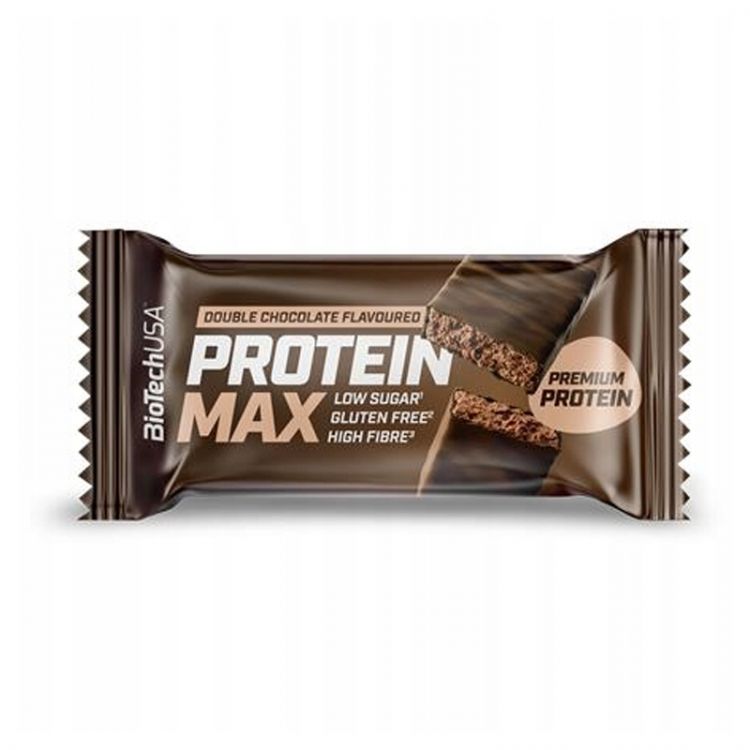 BioTech USA Protein Max tyčinka dvojitá čokoláda 45g