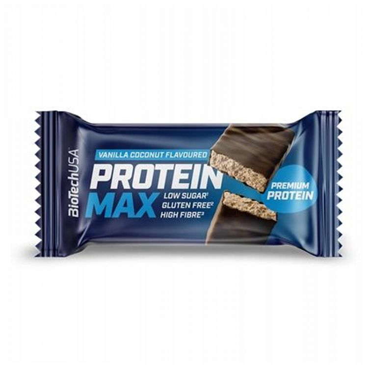 BioTech USA Protein Max tyčinka kokos-vanilka 45g