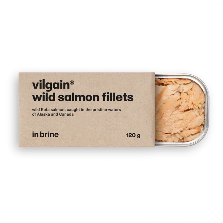 Vilgain Filety z divokého lososa v slanom náleve 120 g