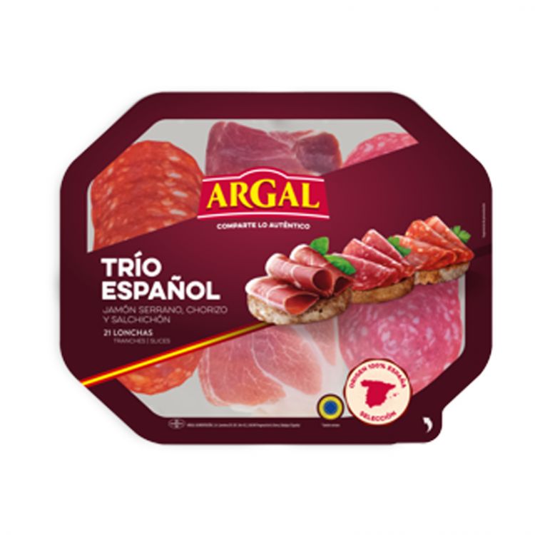 Argal Trio Plate (Serrano,Salchichon,Chorizo) 150g