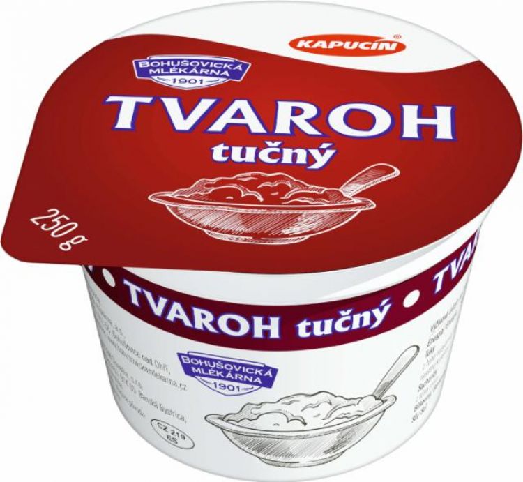 Kapucín tučný tvaroh 250g