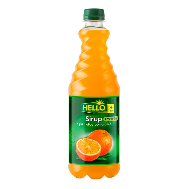 Hello Sirup Pomaranč + Vitamíny 0,7l