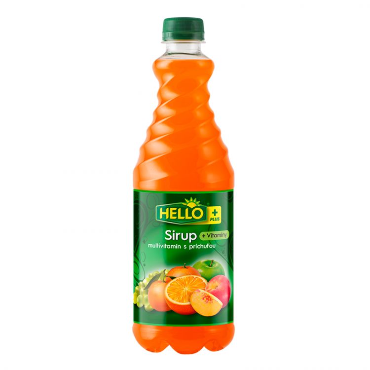 Hello Sirup Multivitamín + Vitamíny  0,7l