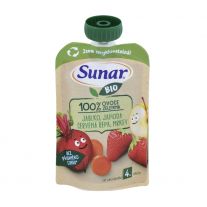 Sunar BIO Jablko jahoda červená repa 100g