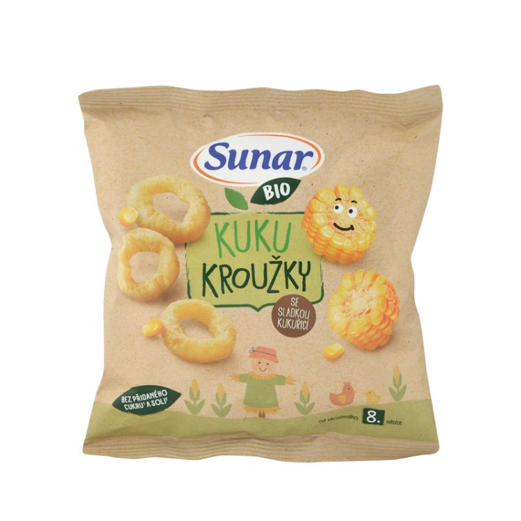 Sunar BIO chrumky Kuku krúžky 20g