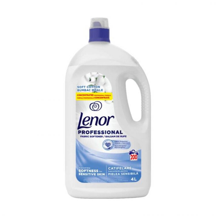 Lenor softener 200 sc 4 l Sensitive Soft Cotton