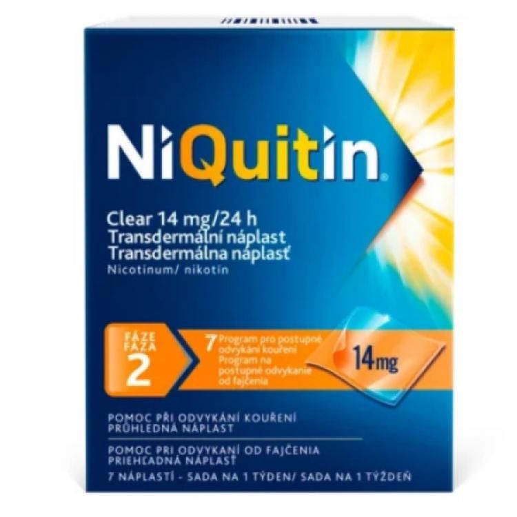 NIQUITIN Clear 14 mg/24 h 7 ks