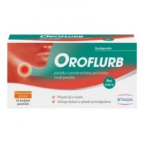 OROFLURB pastilky s pomarančovou príchuťou 24 pastilky