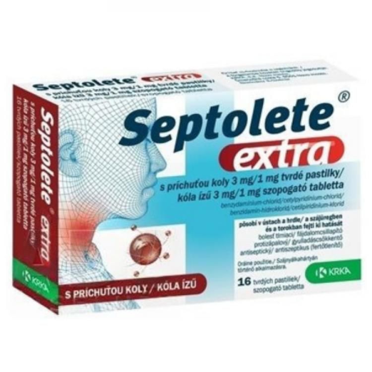 SEPTOLETE Extra s príchuťou kola 16 ks