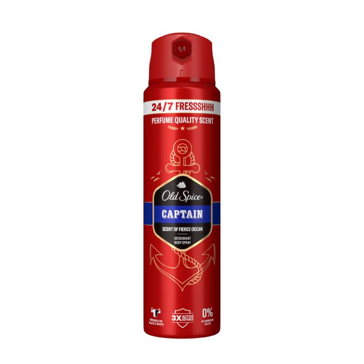 Old Spice deo 150 ml Captain 0% Aluminium