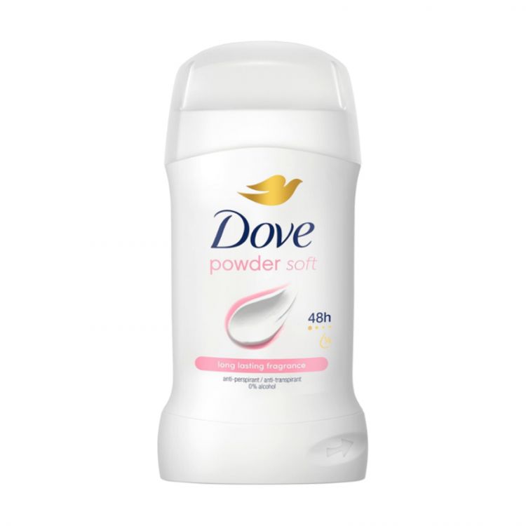 Dove stick 50 ml Powder Soft 0% Alcohol