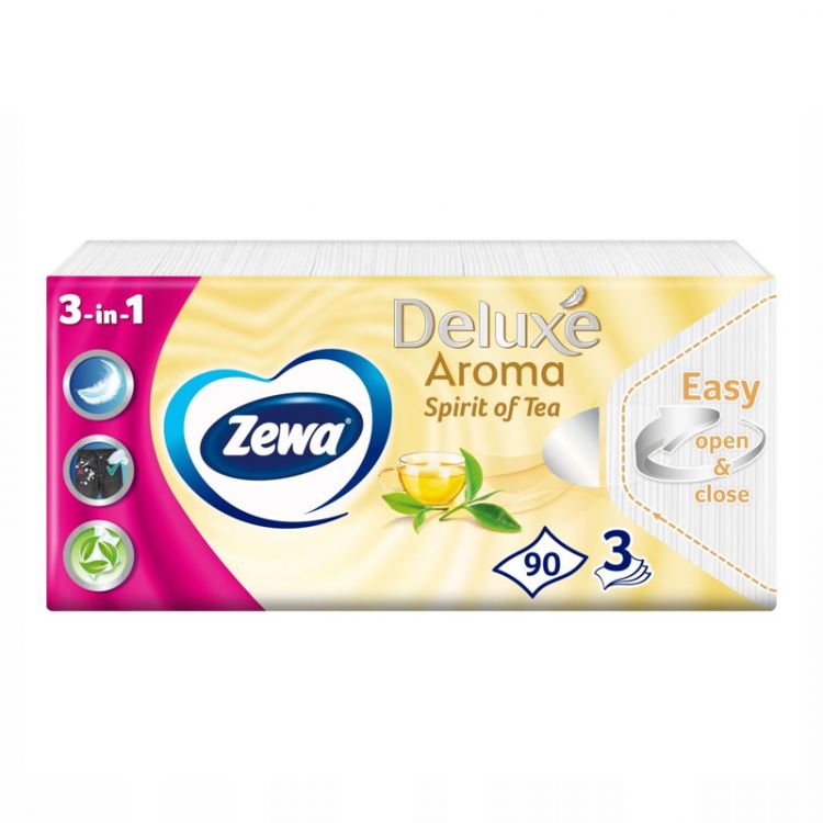 Zewa tissues 3 layers 90 pcs Deluxe Spirit of Tea