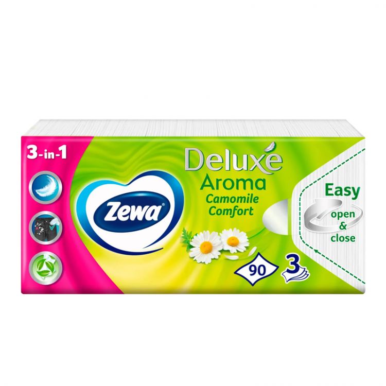 Zewa tissues 3 layers 90 pcs Deluxe Camomile