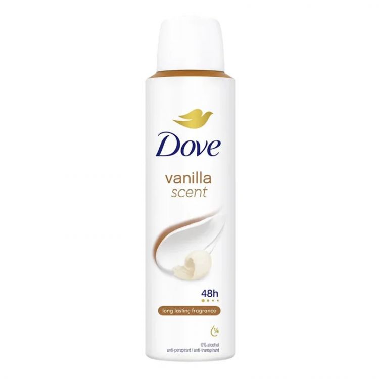 Dove deo 150 ml Vanilla 0% Alcohol