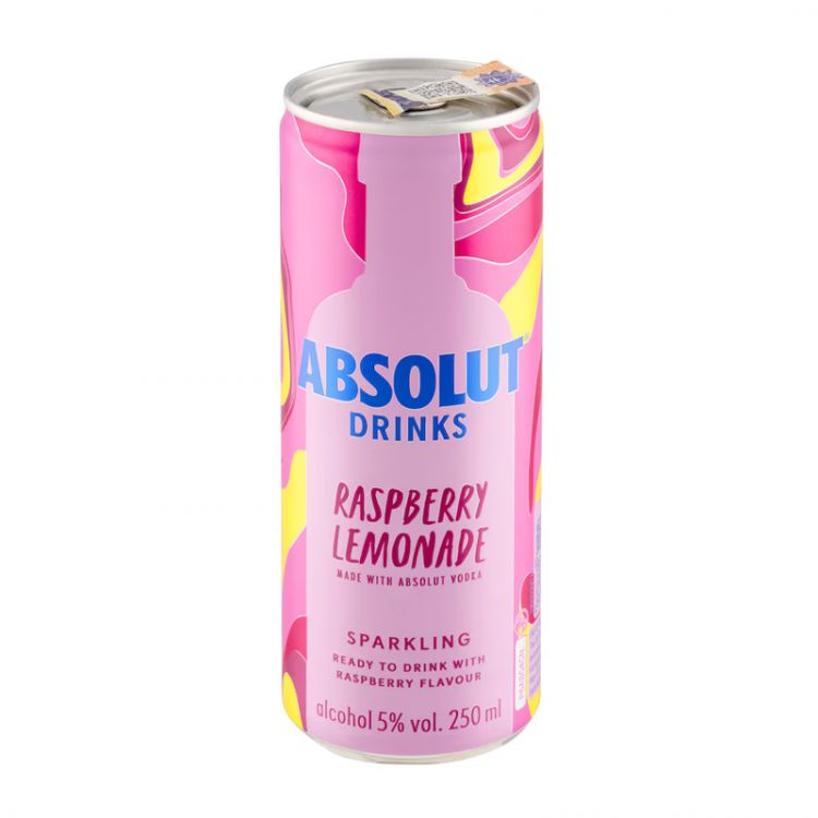 ABSOLUT Raspberry 5% miešaný nápoj 250 ml