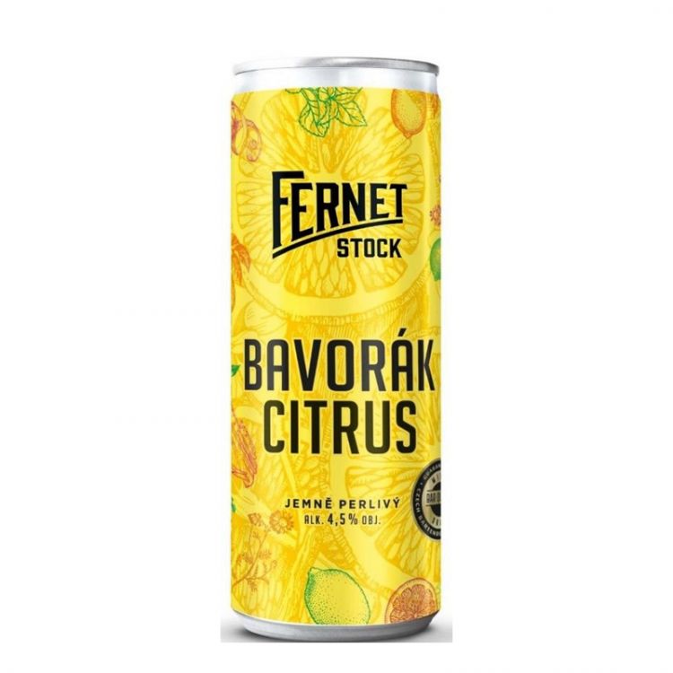 Stock Fernet Bavorák citrus 4,5% miešaný nápoj 250 ml