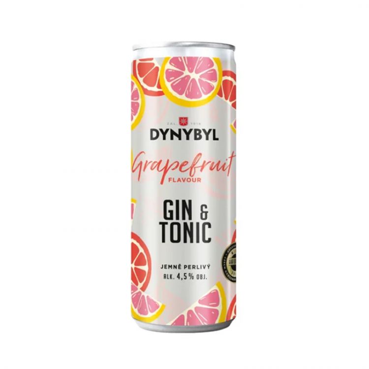 DYNYBYL Gin&Tonic grapefruit 4,5% miešaný nápoj 250 ml
