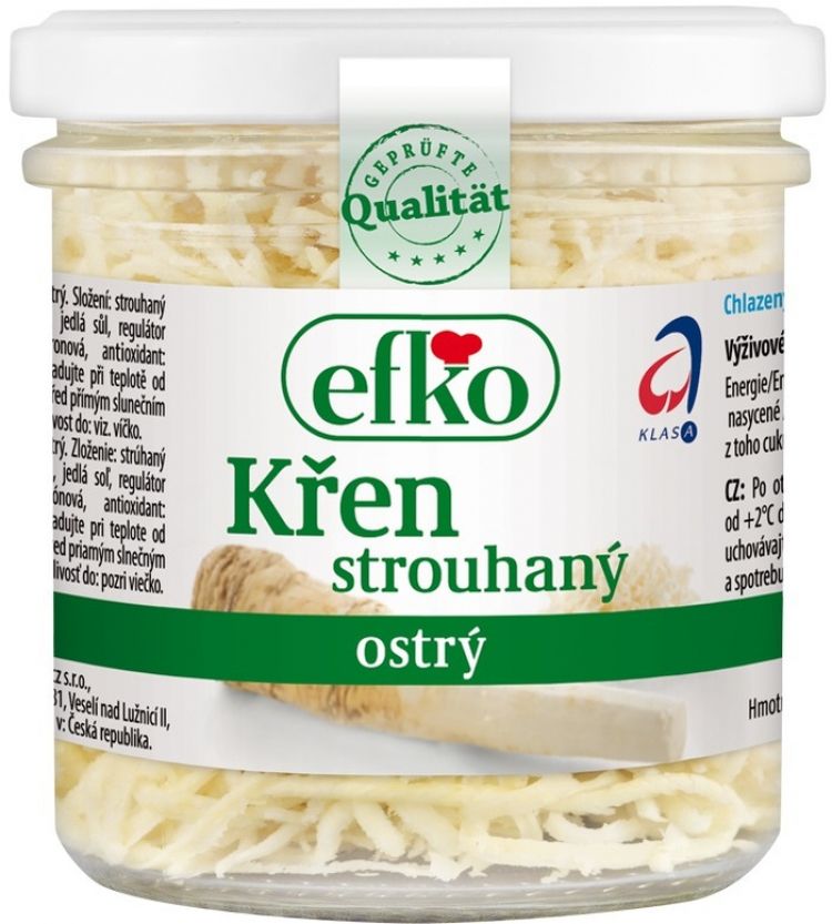 Efko Chren strúhaný ostrý  60g