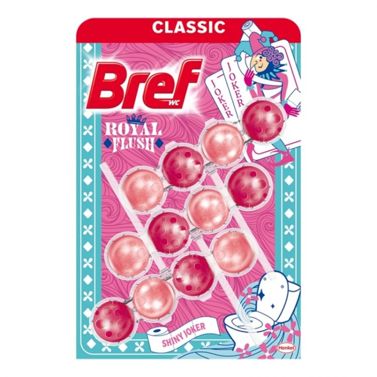 Bref toilet freshener 3x50 g Power Actív Shiny Joker