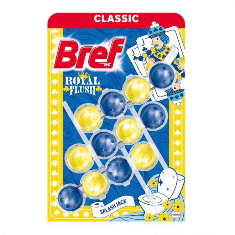 Bref toilet freshener 3x50 g Power Actív Splash Jack