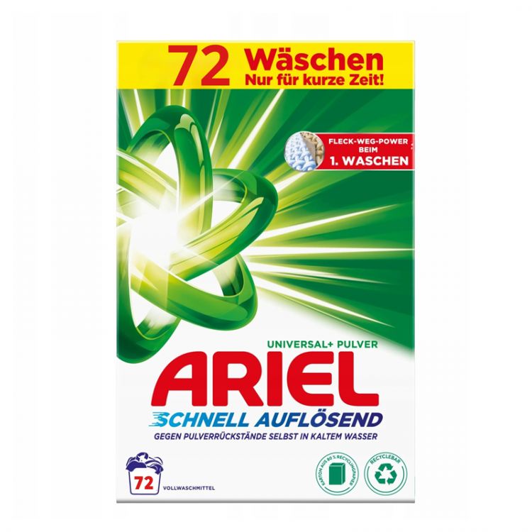 Ariel Prací prášok box 72 sc 3,96 kg Universal+