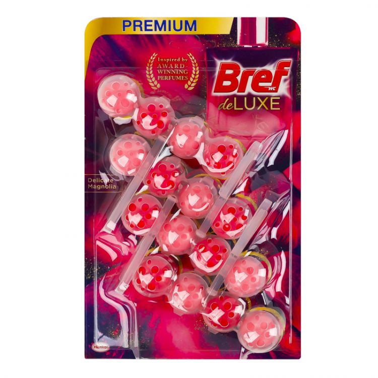 Bref toilet freshener 4x50 g De Luxe Delicate Magnolia