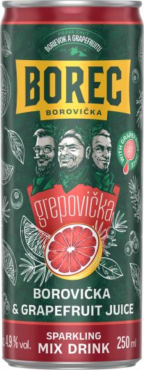 Borec Grepovička 4,9% miešaný nápoj 250 ml