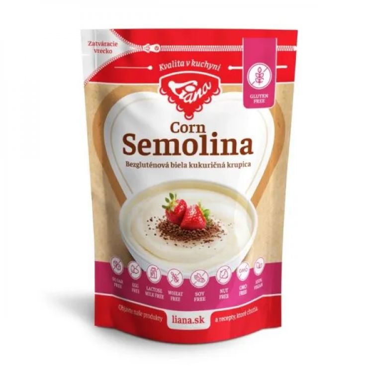Liana Corn Semolina Bezgluténová biela kukuričná krupica 250 g