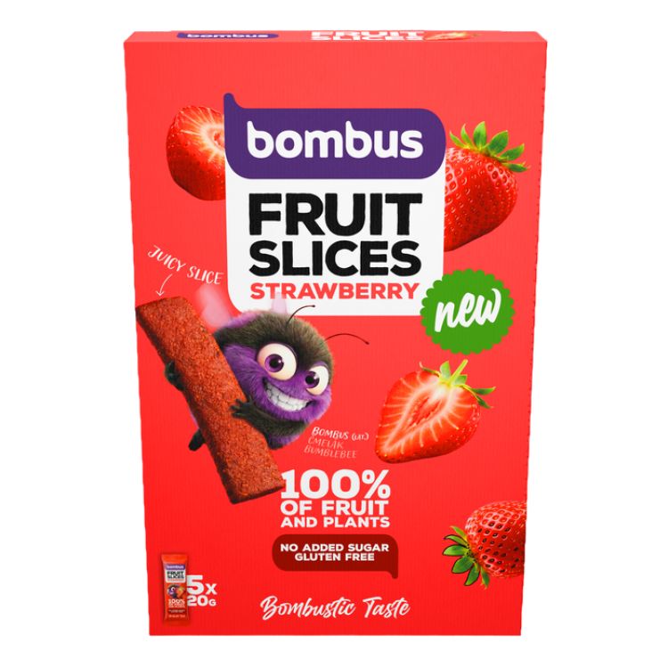 Bombus Fruit slices Strawberry 5x20g