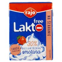 Rajo Lakto Free  Smotana na šľahanie UHT 30% 200 ml 