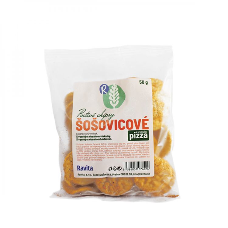 Ravita Chipsy Šošovicové s PIZZA 50g