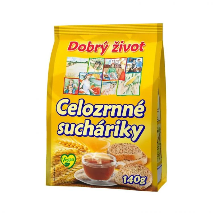 Bonavita Celozrnné suchárky 140 g