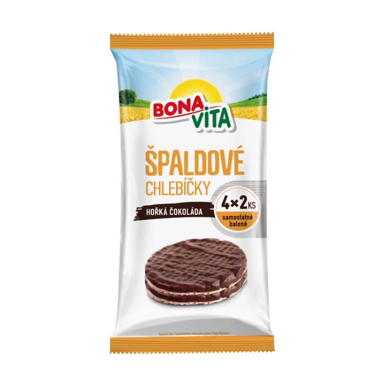Bonavita Špaldové chlebíčky s horkou čokoládou 128 g