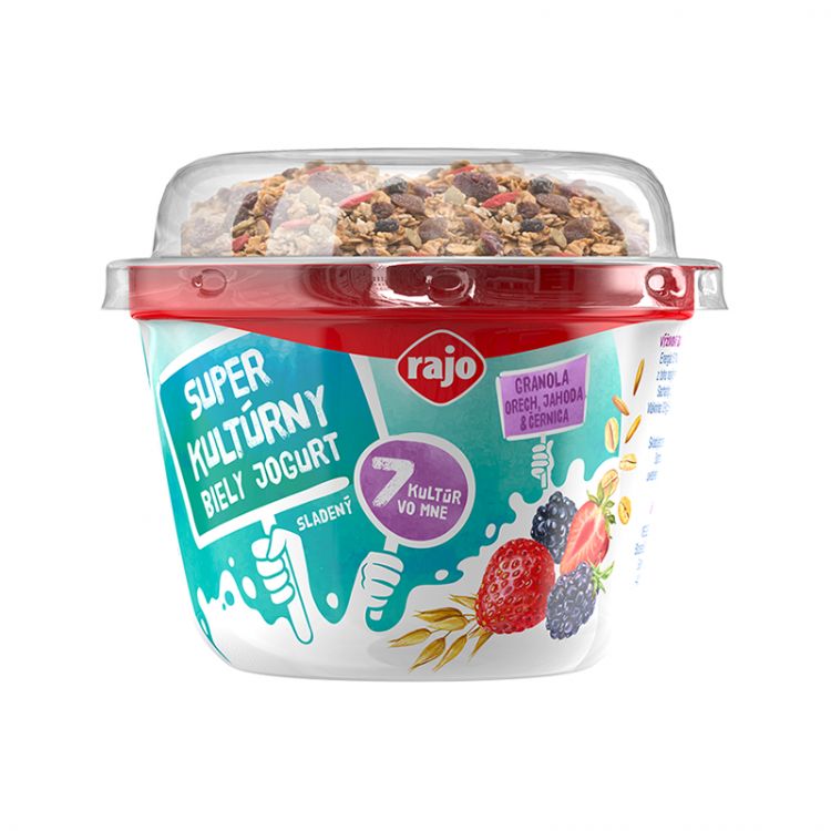 Rajo Jogurt Super kultúrny granola lesné ovocie 160g