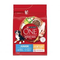 Purina ONE Medium/Maxi Junior Dog 2,5 kg s kuraťom