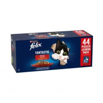 Felix Fantastic Multipack hovädzie/kura/kačica/jahňacie v želé (44x85g)