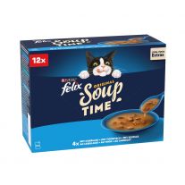 Felix Soup polievky s treskou, tuniakom a platesou (12x48g)