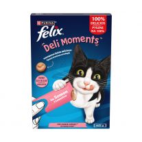 Felix Deli Moments Krémové mačacie maškrty s lososom 4x10g