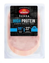 Krásno High protein šunka najvyšssej kvality 100g