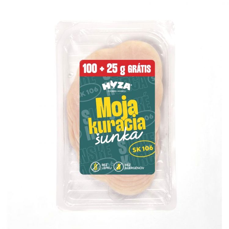 Moja kuracia šunka krájaná 100+25g grátis