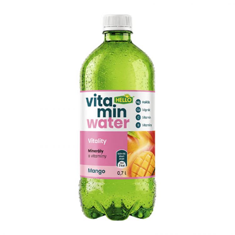 Hello Vitamín water mango 0,7l