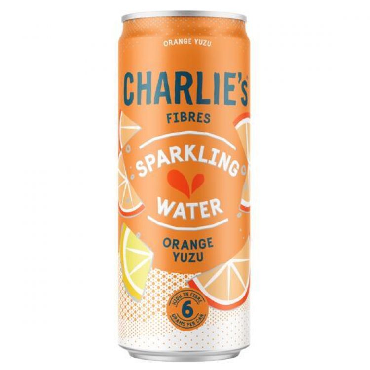 Charlie's Fibre  sýtený nealko nápoj s príchuťou pomaranča a yuzu s vlákninou  330 ml